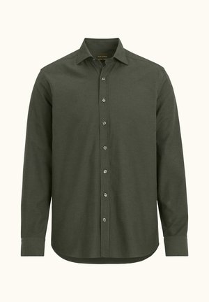 Oscar Jacobson REG FIT CUT AWAY BRUSHED - Camicia - rosciola green