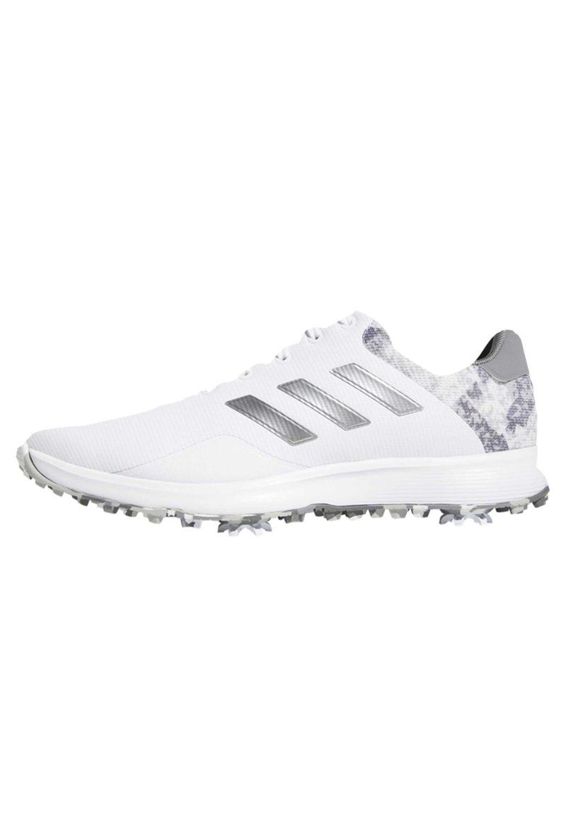 adidas Golf S2G Golf shoes cloud white matte silver grey three