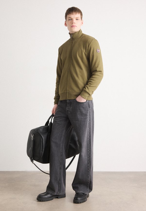 MENS  - Zip-up sweatshirt - olive2
