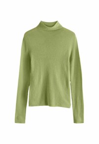 HIGH ROLL NECK - Striktrøje - green olive