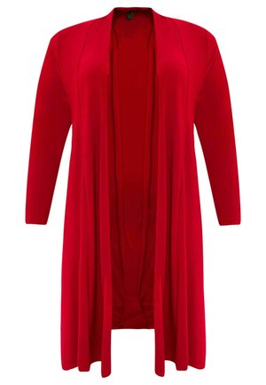 LONG FIT - Strickjacke - red