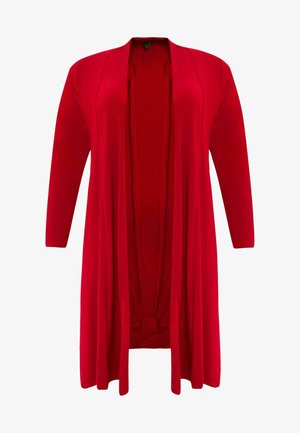 YOEK LONG FIT - Strickjacke - red