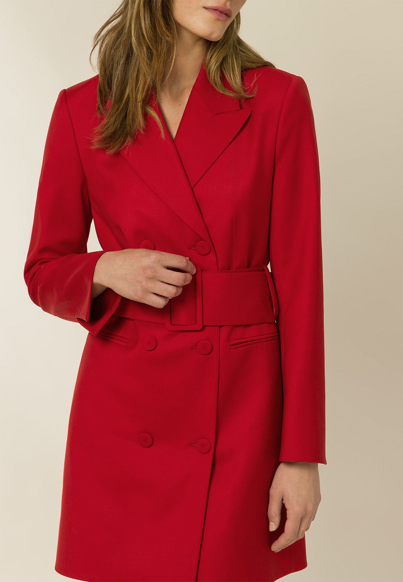 IVY OAK AVENA GRAIN BLAZER DRESS - Blazer - garnet red/rood - Zalando.nl
