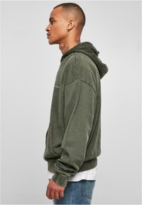 Urban Classics SMALL EMBROIDERY - Kapucni - bottlegreen