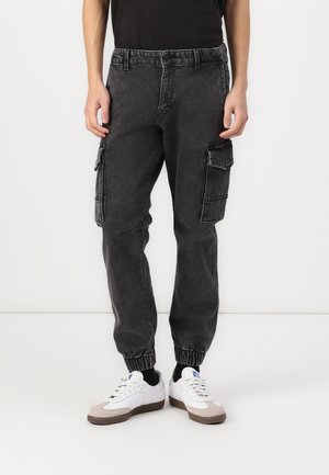 JJIPAUL JJFLAKE - Jeans Slim Fit - black