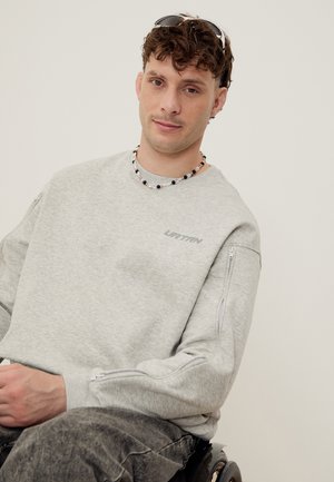 YOURTURN UNISEX ADAPTIVE RELAXED FIT SWEATSHIRT - Φούτερ - mottled light grey