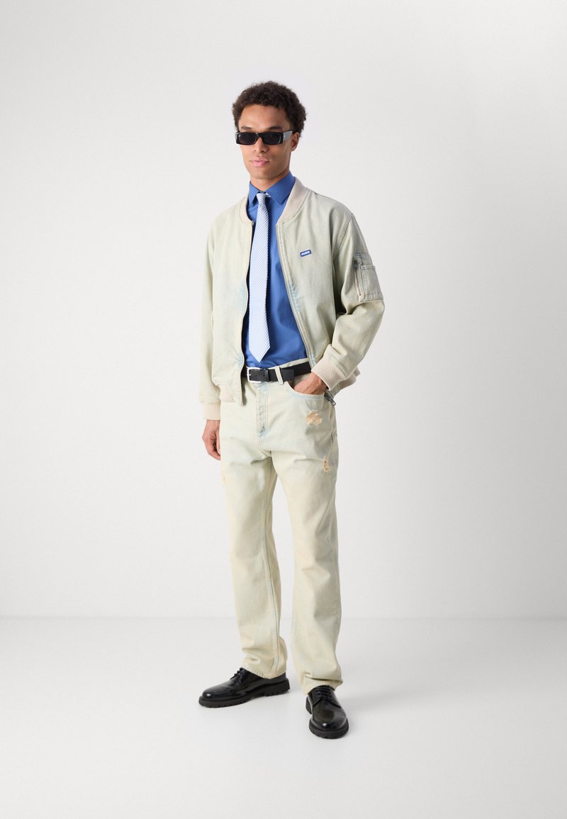 HUGO - Vaqueros Regular Fit De Denim Gris Oscuro