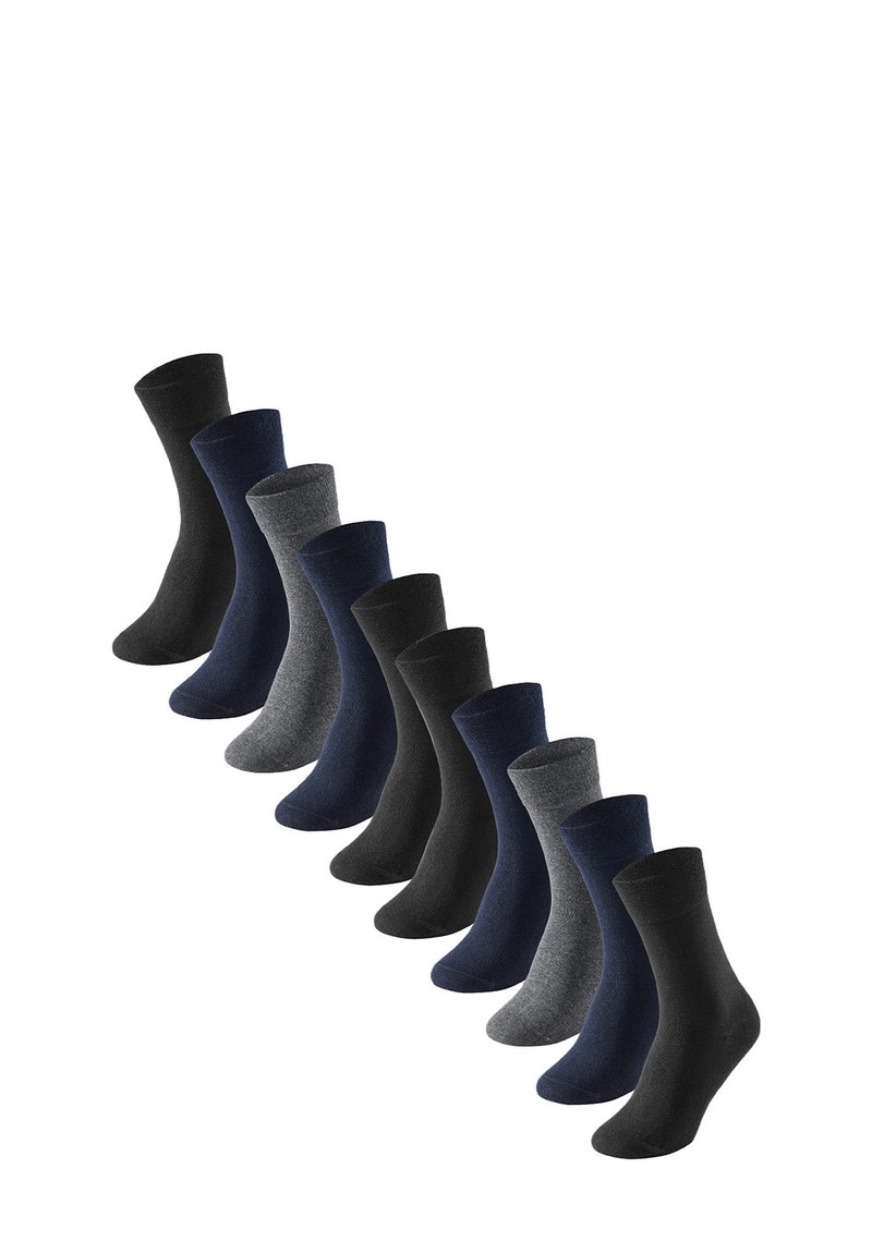 Schiesser 10ER PACK - Socken - schwarz grau dunkelblau