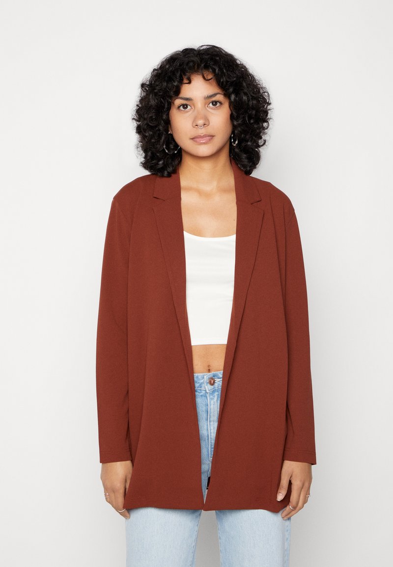 JDY GEGGO LS - Casaco curto - cherry mahogany