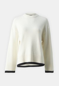Gina Tricot Tall CONTRAST - Strikkegenser - gardenia