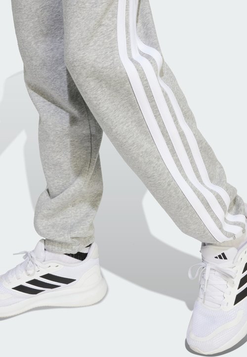 adidas JUNIOR UNISEX - Tracksuit bottoms - medium grey heather/white — foto 3