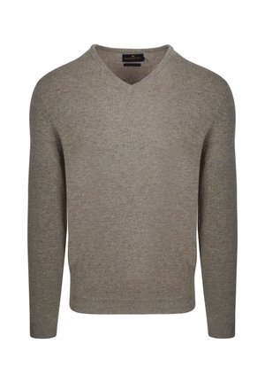 STEPPIN OUT V-NECK  - Strickpullover - taupe
