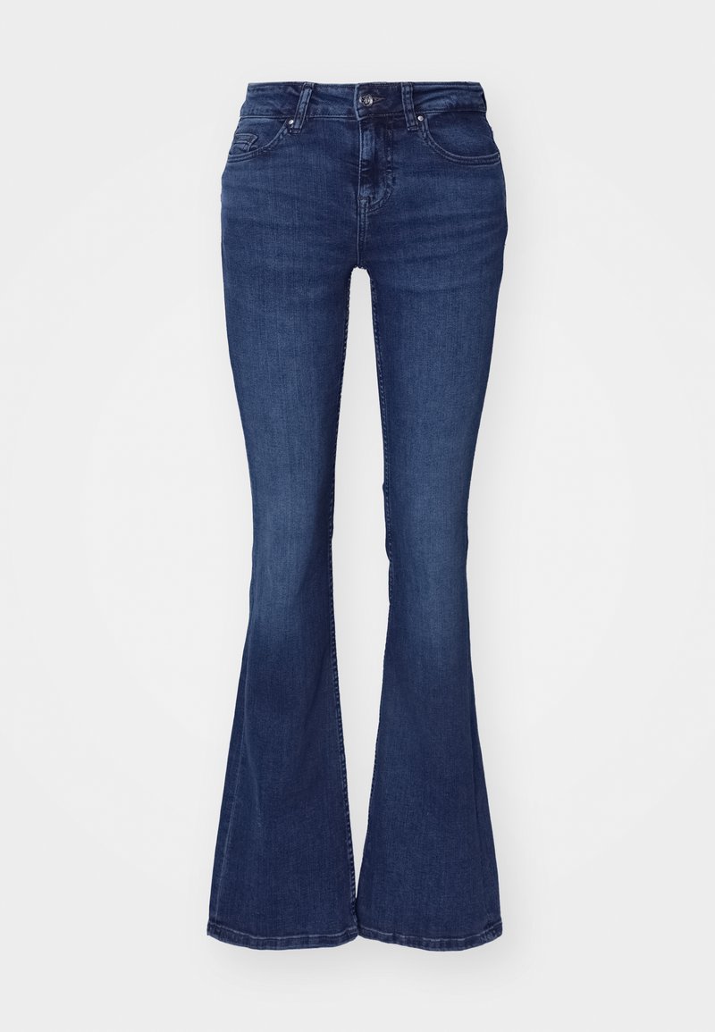 Only Flared Jeans donkerblauw denim