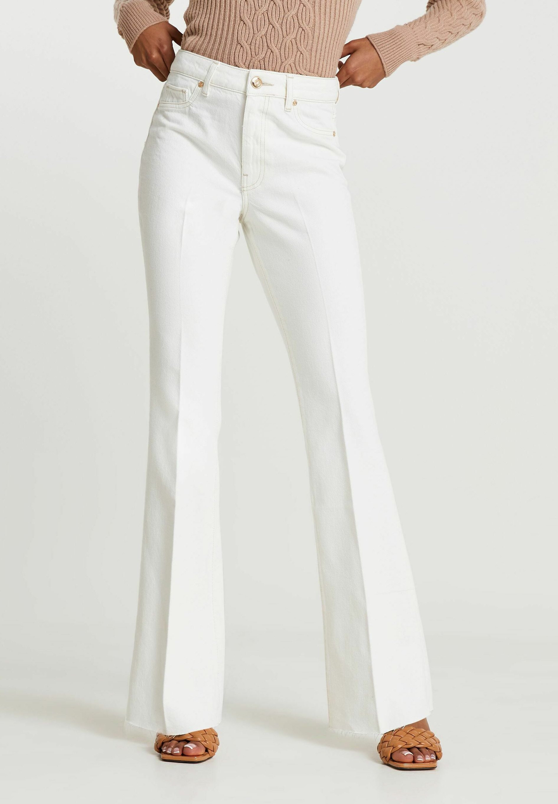 River Island Jeans a zampa - white/bianco - Zalando.it
