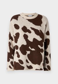 NMBESSIE O NECK COW - Džemper - oatmeal/french roast