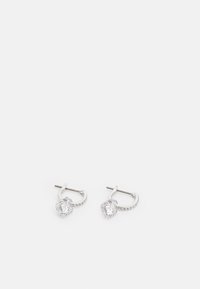 STILLA DROP EARRINGS ROUND CUT - Auskarai - silver-coloured