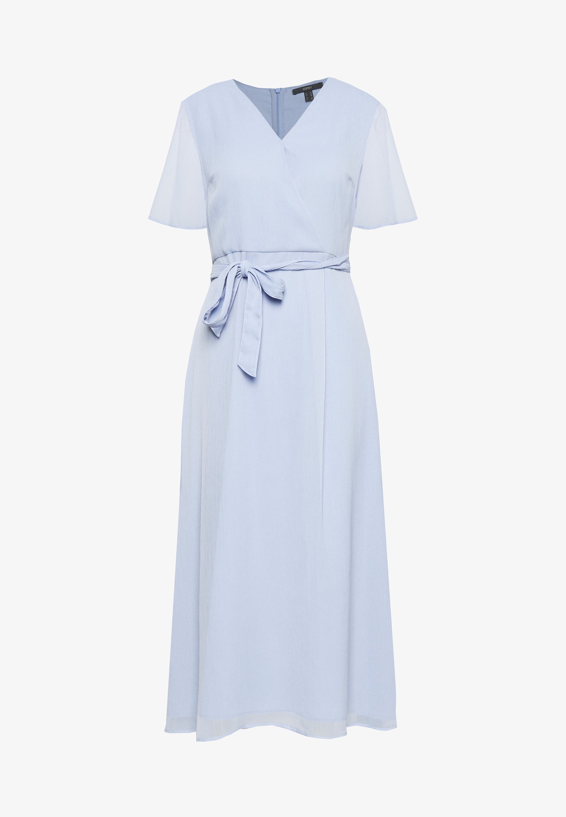 Esprit Collection Petite Crinkled Etuikleid Blue Lavender Blau Zalando De
