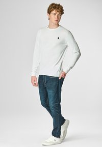 U.S. Polo Assn. GIROCOLLO  - Felpa - white