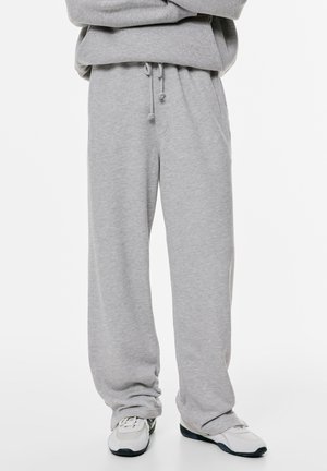 PULL&BEAR WIDE LEG - Pantaloni sportivi - light grey
