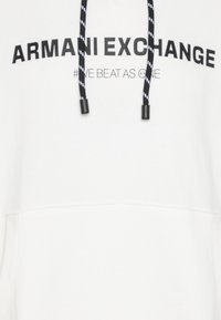 Armani Exchange Felpa con cappuccio - off-white