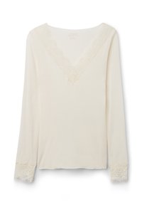 LANGÄRMELIGES AUS ULTRALIGHT - Langærmet T-shirt - vaniglia