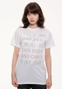 Paradiso Clothing RADIOHEAD TRAPPED - Print T-shirt - white