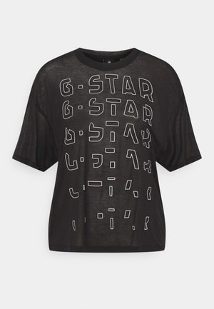 T-shirt con stampa - black