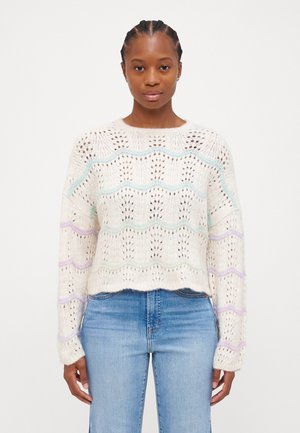 VMHATTY O NECK STITCH  - Jumper - birch/space dye