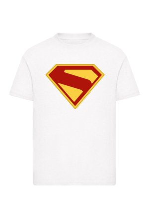 SUPERMAN NEW SHIELD LOGO - Print T-shirt - white