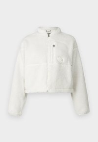 W EXTREME PILE 2 FZ JACKET - Flisinė striukė - white dune