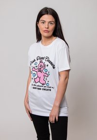 Paradiso Clothing PINK SWEATS PINK CLEANERS - Print T-shirt - white