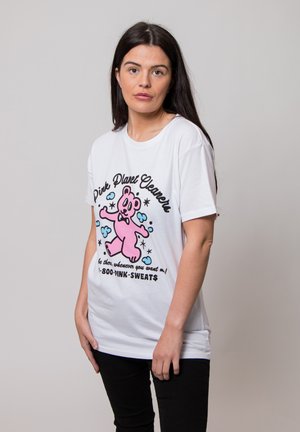 PINK SWEATS PINK CLEANERS - Print T-shirt - white