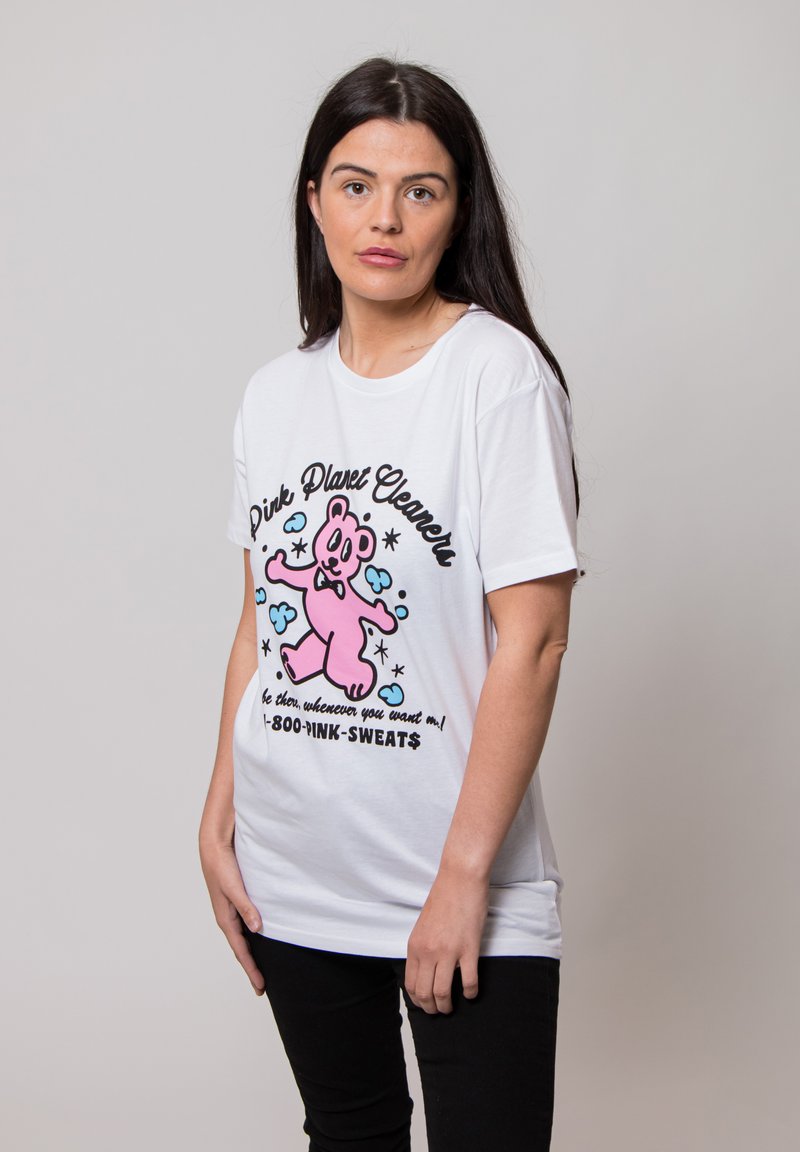 Paradiso Clothing PINK SWEATS PINK CLEANERS - Print T-shirt - white