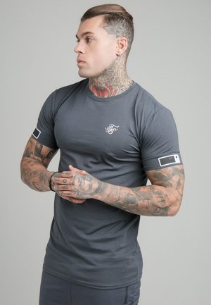 ACTIVE CUFF GYM TEE - Print T-shirt - grey