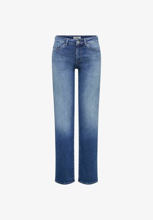 ONLY, STRAIGHT FIT JEANS ONLBLUSH MID WAIST STRAIGHT FIT JEANS - Jean droit - medium blue denim