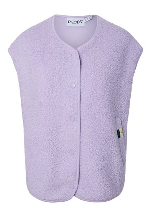 Pieces, PCKATTY TEDDY VEST NOOS BC - Γιλέκο - pastel lilac