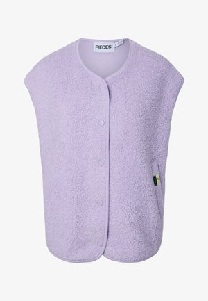 Pieces, PCKATTY TEDDY VEST NOOS BC - Жилетка - pastel lilac