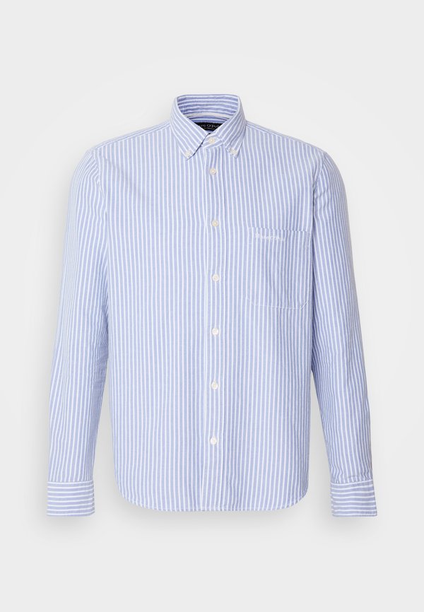 BUTTON DOWN COLLAR LONG SLEEVES CHEST POCKET ROUND HEM - Shirt3