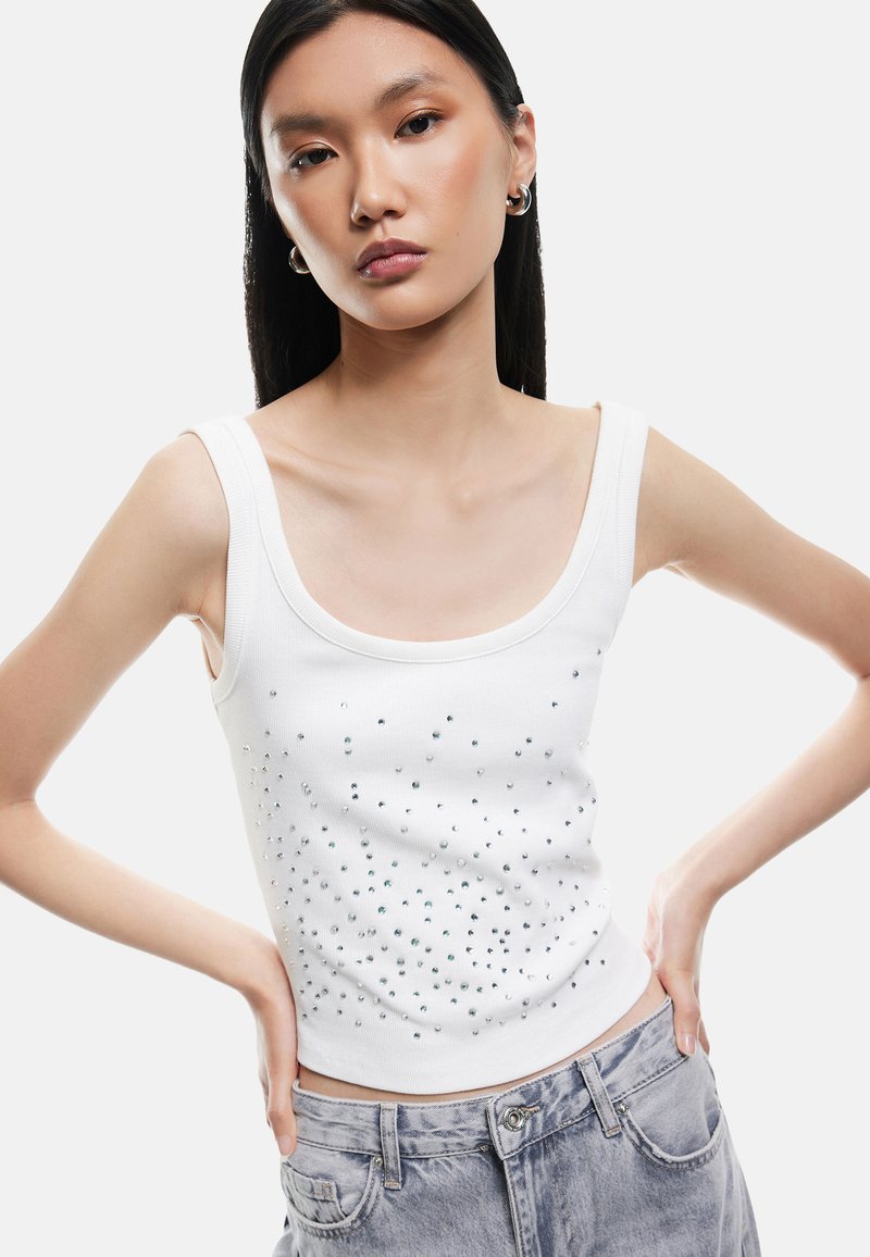 Koton STONE SLEEVELESS - Top - off-white