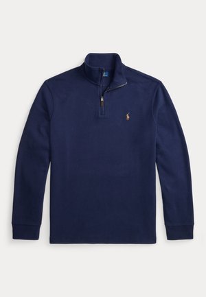 Polo Ralph Lauren, ESTATE-RIB QUARTER-ZIP PULLOVER - Sweatshirt - cruise navy