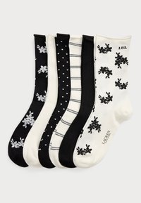 Lauren Ralph Lauren - PATTERNED STRETCH ROLL-TOP SOCK 6-PACK - Chaussettes - black/pink/blue/ivory Image miniature 1