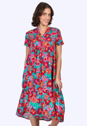Deerberg EMBLA BIG FLOWER - Freizeitkleid - ocean