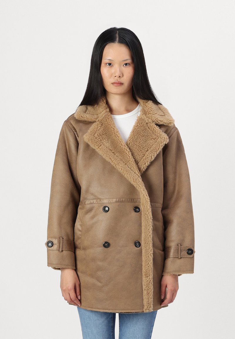 ONLY ONLYLVA BONDED COAT - Cappotto classico - otter/tannin