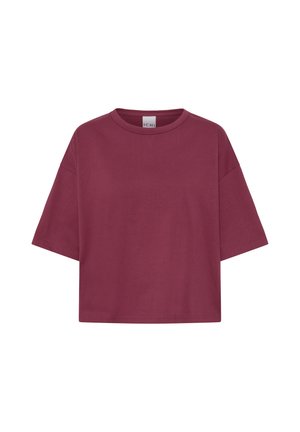 ICHI, IHPALMER EX LOOSE SHORT SLEEVE - T-shirt basique - rhododendron