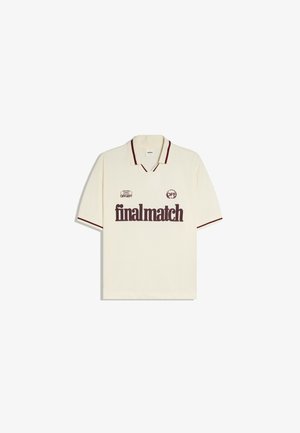 Bershka, PRINTED MESH - POLO SHIRT - Polo shirt - beige