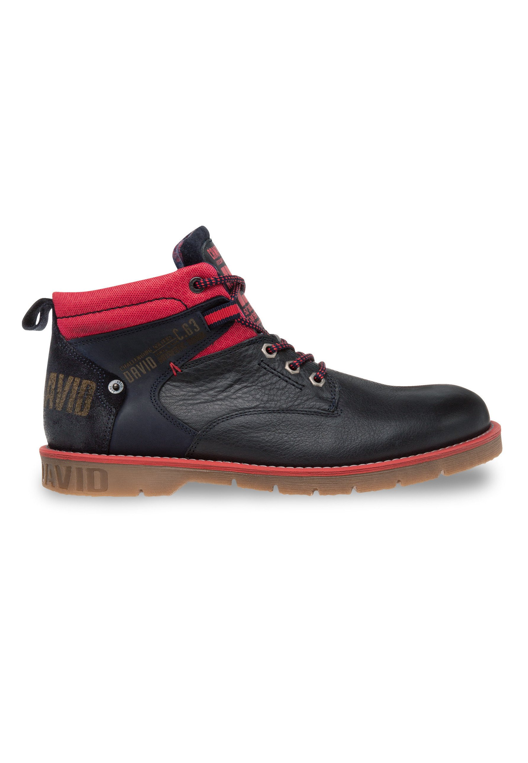 Herren WORKER LEDER MIT LOGO-DESIGN - Schnürstiefelette Herren WORKER LEDER MIT LOGO-DESIGN - Schnürstiefelette