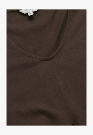 Cellbes of Sweden, V-NECK JERSEY DRESS - Jerseyjurk - brown