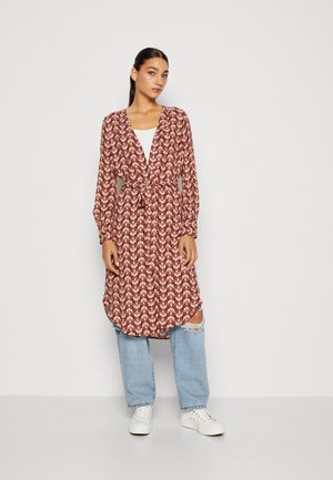 Vero Moda VMEASY LONG KIMONO - Καλοκαιρινό μπουφάν - mahogony
