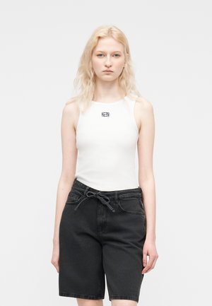 Noisy May NMMAYA REGULAR TANK NOOS - Felső - bright white detail black emb