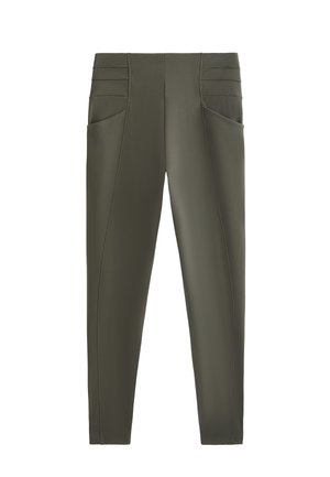 OYSHO EVERMOVE CREASE ANKLE-LENGTH - Leggingsit - khaki